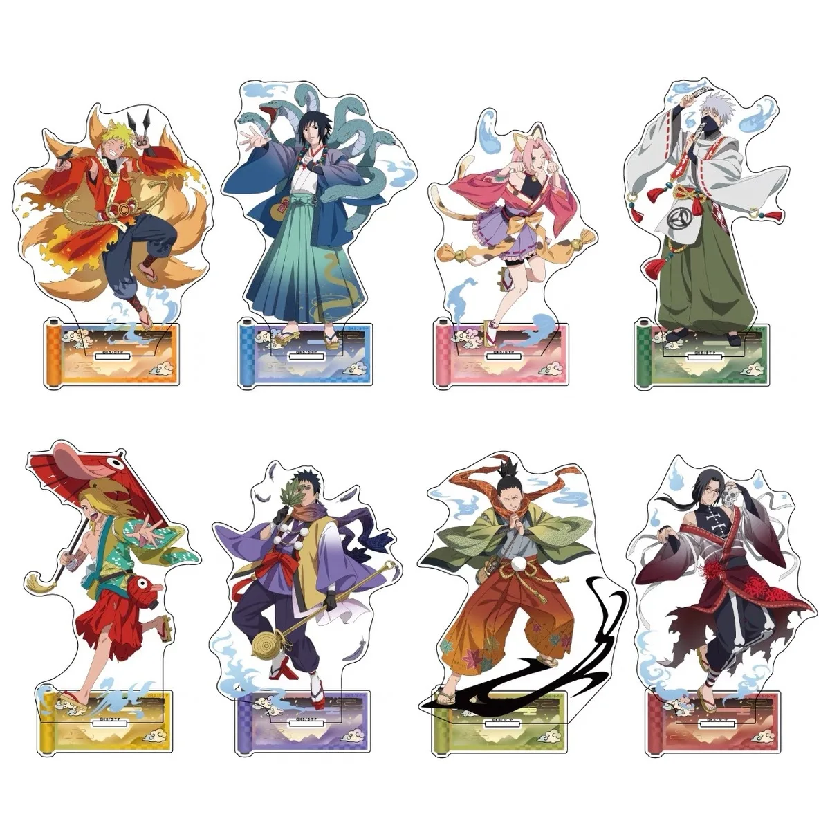 Figura Acrílica de Anime de Naruto Shippuden, Modelo de Pie, Naruto Uzumaki, Sasuke, Kakashi, Obito, Juguete Decorativo, Regalo de Cumpleaños