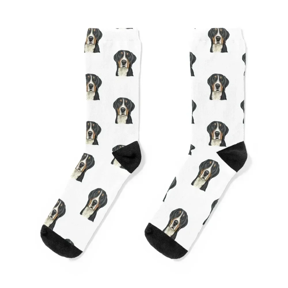 

Greater Swiss Mountain Dog Socks Lots Thermal man winter Women Socks Men's