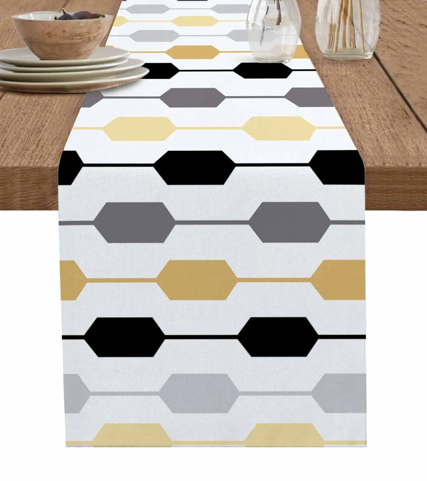 Abstract Modernism Table Runners For Dining Room Tablecloth 4/6 Pcs Placemats Table Cover