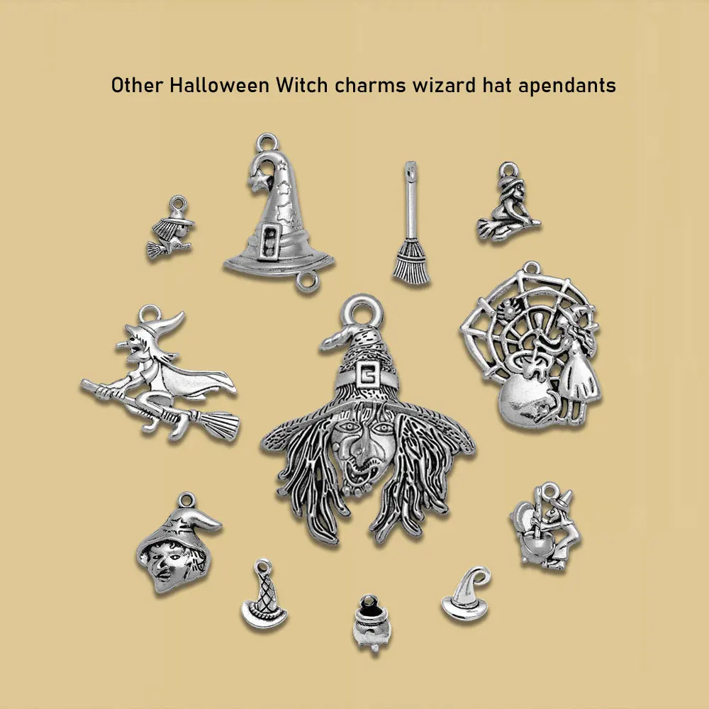 20pcs/lot--12x9mm 3D Witch Cauldron Charms Halloween Pendants For DIY Supplies Jewelry Making Accessories