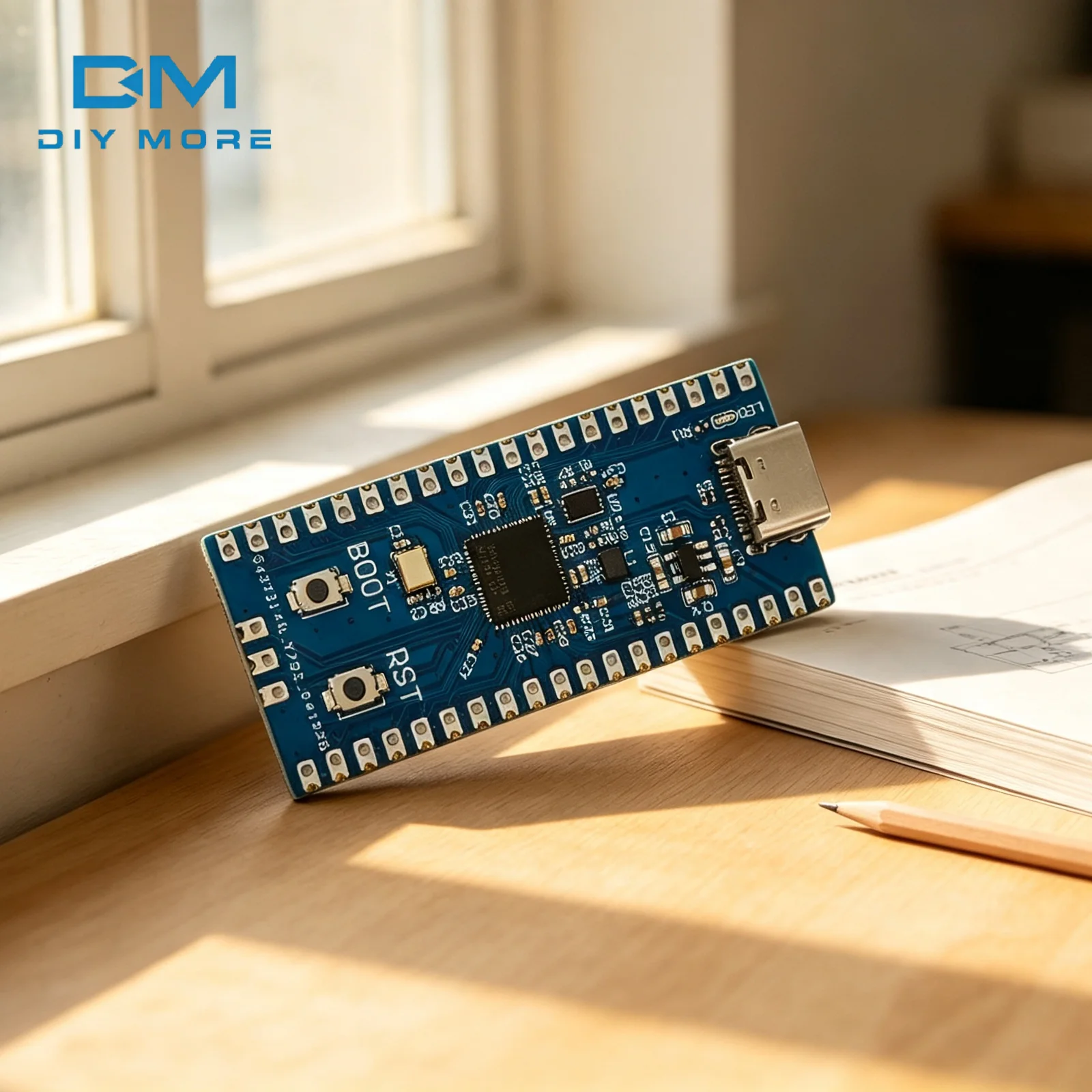 RP2350A Microcontroller Development Board W25Q16 Flash Type C Power Supply Drag And Drop Firmware Burn For Embedded Diy Project