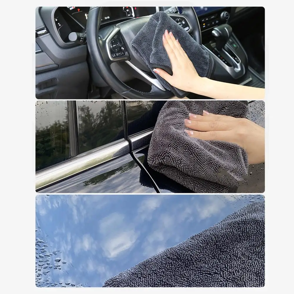 Absorbent Car Towel Super Absorbent Microfiber Car Wash Towel Quick Drying Thickened Softness for Car Beauty Wipes A Premium