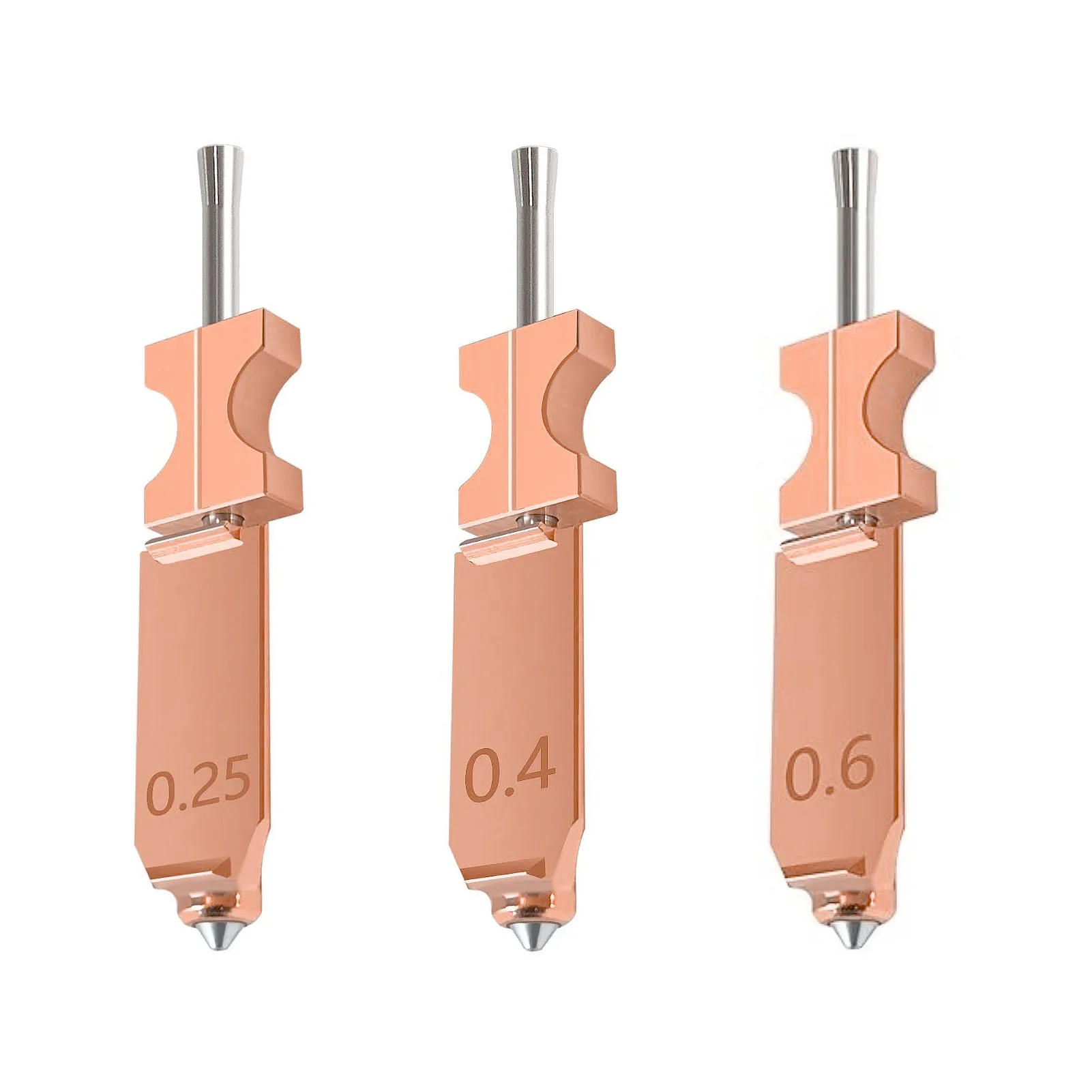 

3PCS Upgrade Nozzle Hotend Fit for FlashForge AD5X 3D Printer All Metal Quick Detachable Nozzle Hotend 0.25MM 0.4MM 0.6MM