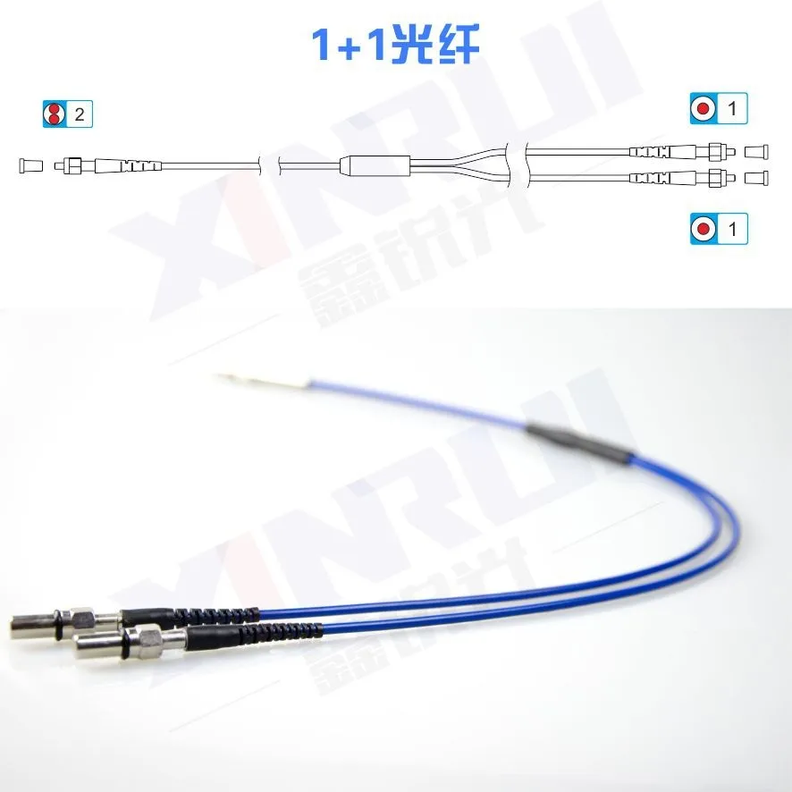 1 meterr SMA905 1-2  1 + 1 fiber Reflective quartz  LIBS system