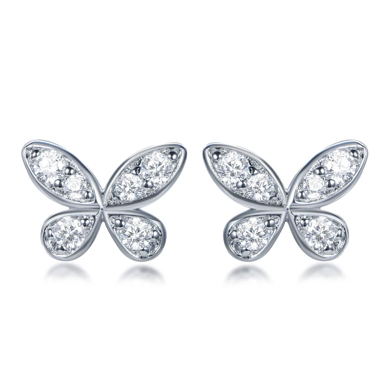 

TKJ JEWELS Изысканные серьги-бабочки из стерлингового серебра 925 пробы для женщин 4A CZ циркон серьги-гвоздики вечерние ювелирные изделия дружбы подарок
