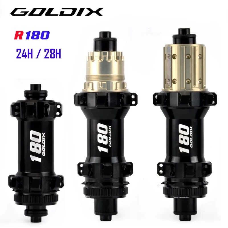 GOLDIX R180 road gravel bicycle hub Center Lock 24/28H 52T ratchet suitable for SHIMANO 11/12 speed bicycle accessories