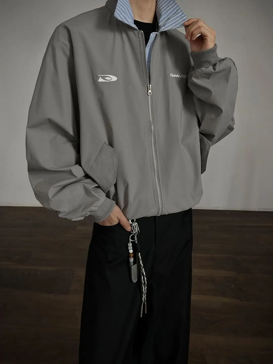 

Retro American Sle Men's And Women's Baseball Jaet Autumn Season Cleanfit Collar Pilot Coat Couple's Clothing