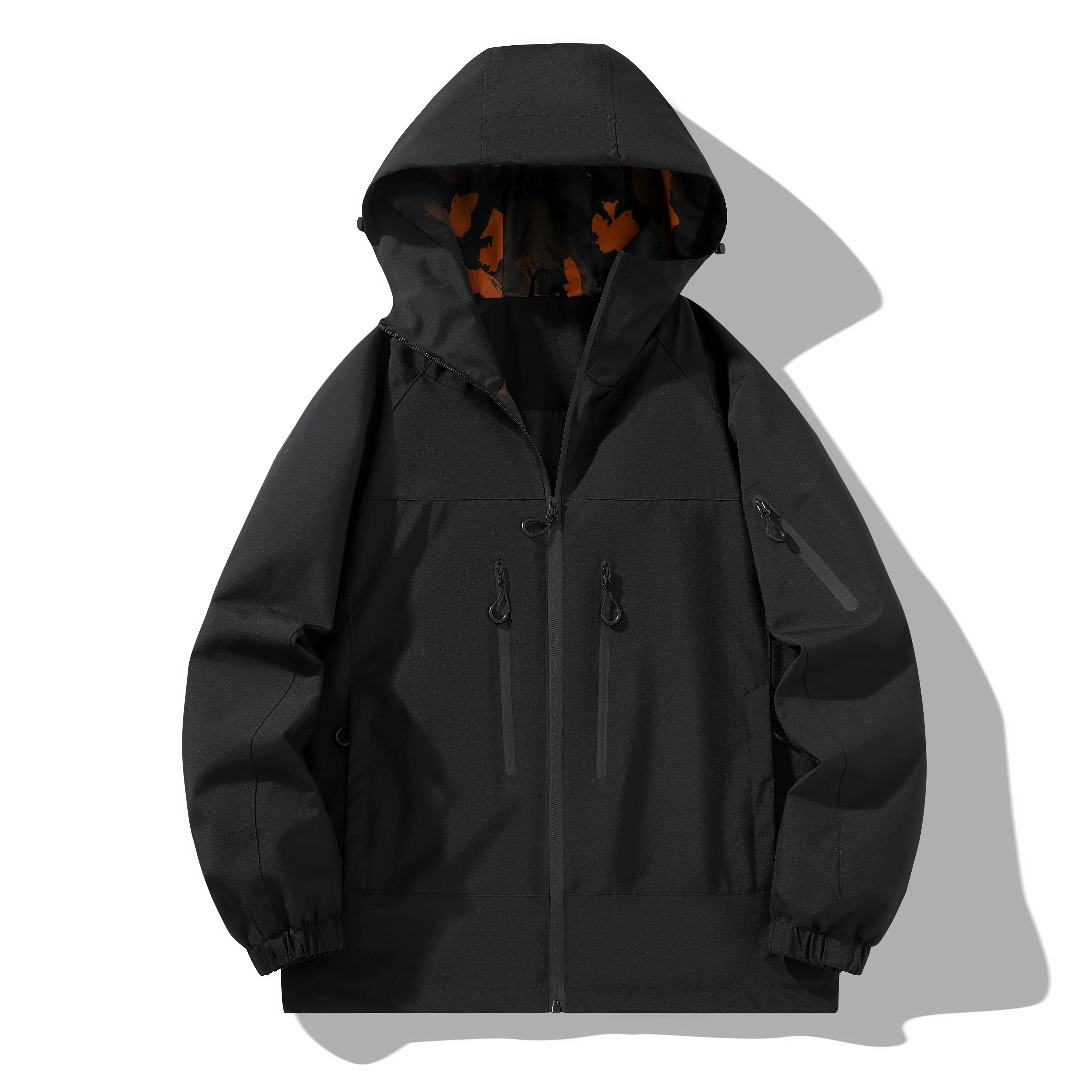 رجل خندق معطف الشتاء الخريف 2025 في الهواء الطلق مقاوم للماء يندبروف مقنعين معطف تسلق الجبال عالية الجودة تصميم للجنسين للرجال #5