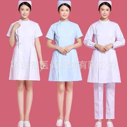 Nurse Costume for Women Medical Clothing Lab Robe Female Sanitary Uniform Beautician Workwear Hospital Clinical Uniform