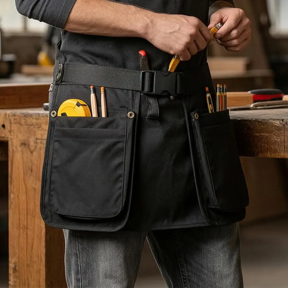 Multi-function Waist Belt Apron Bag for Outdoor Large Capacity Adjustable Hiking Waist Pocket for Women Men