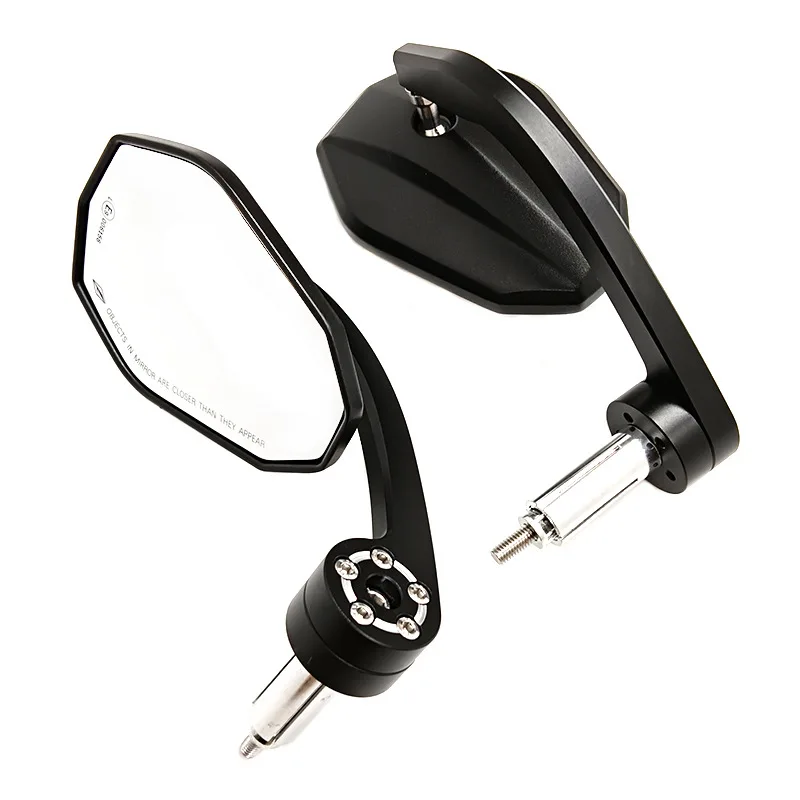 

Black Universal Modified Motorcycle Rearview Mirror, High Definition Wide Vision Premium Reflector, Motorcycle Accessories