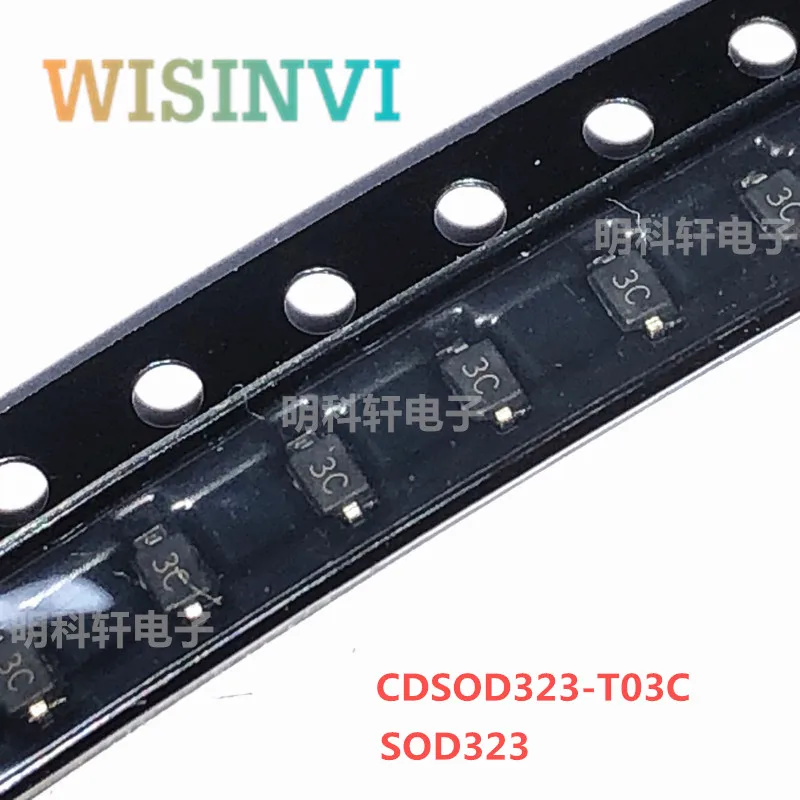 50PCS CDSOD323-T03C Marking 3C CDSOD323-T05C 5C CDSOD323-T12C 2C CDSOD323-T24C 4C CDSOD323-T08C 8C CDSOD323-T15C 6C SOD323