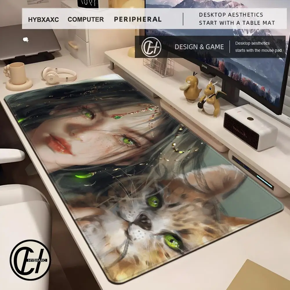 Anime Ghostblade Princess Mousepad Computer Gaming Accessories Nonslip Mausepad Deskmat Sexy Girl Mice Mat Large Tapis De Souris