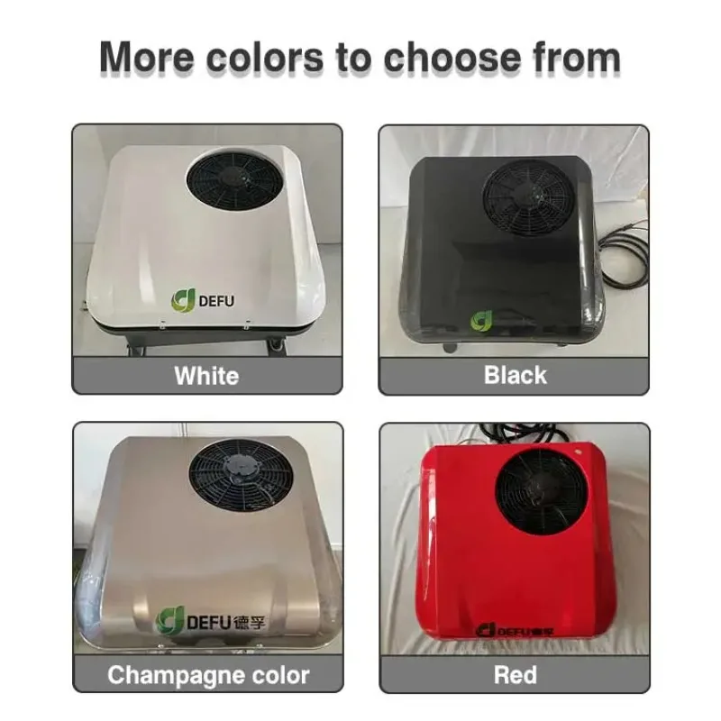 All In One Rooftop Vehicle Battery Electric Automatic 12v 24v Car Air Conditioner System For Truck Cabin