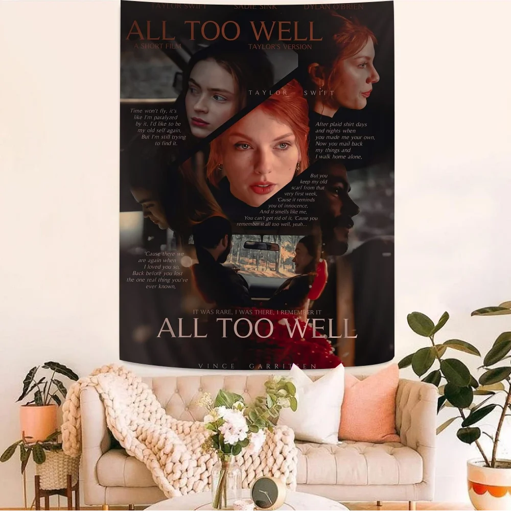 نسيج أنيمي معلق لديكور المنزل ، فيلم قصير ، جيد جدا ، كلمات ، التارو ، الهبي ، سجاد الحائط ، النوم ، الهبي