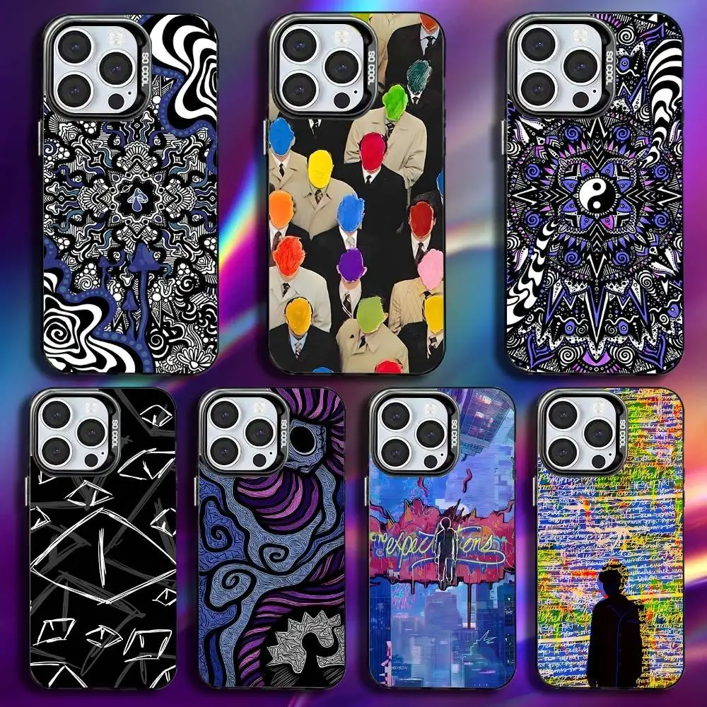 

Graffiti Phone Case For iPhone 17,16,15,14,13,12,11,Pro,Max,Plus,Mini,XS,SE Anti Fall Black Matte Hard Bumper