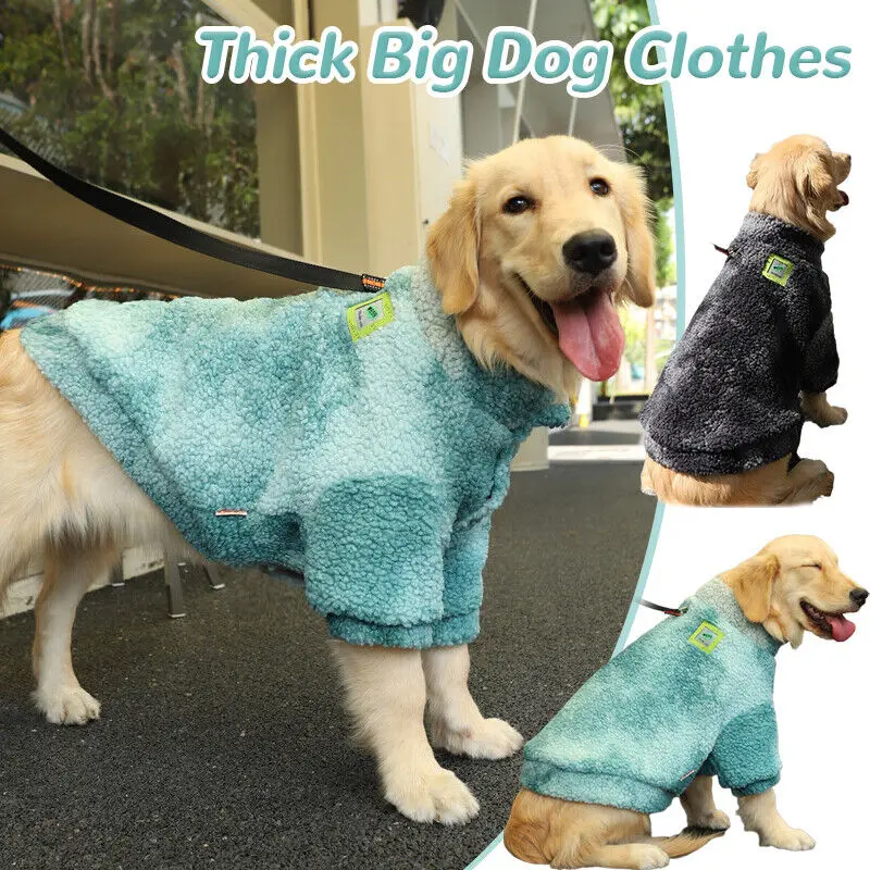 

Winter Thick Big Dog Clothes Lambs Wool Jacket for Large Dogs Windproof Coat Pet Supplies Dog Clothes Pet Accessories