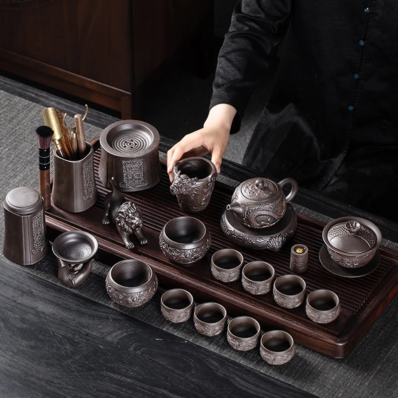 

Tools Ceremony Tea Set Coffee Travel Afternoon Maker Living Room Tea Set Service Beater Miniature Te Matcha Home Decorationgs