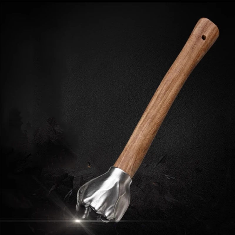 Outdoor Portable EDC Stainless Steel Fist Solid Hammer Car Mounted Multifunctional Window Breaking Tool