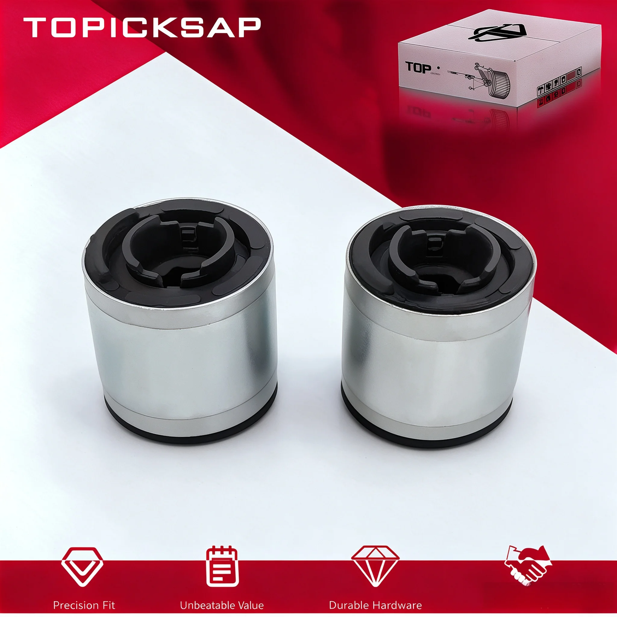 TOPICKSAP 2Pcs Front Control Arm Bushing Kit for BMW 3-Series E46 325xi/330xi 2001-2005 31121139791 31121139792 31129063163