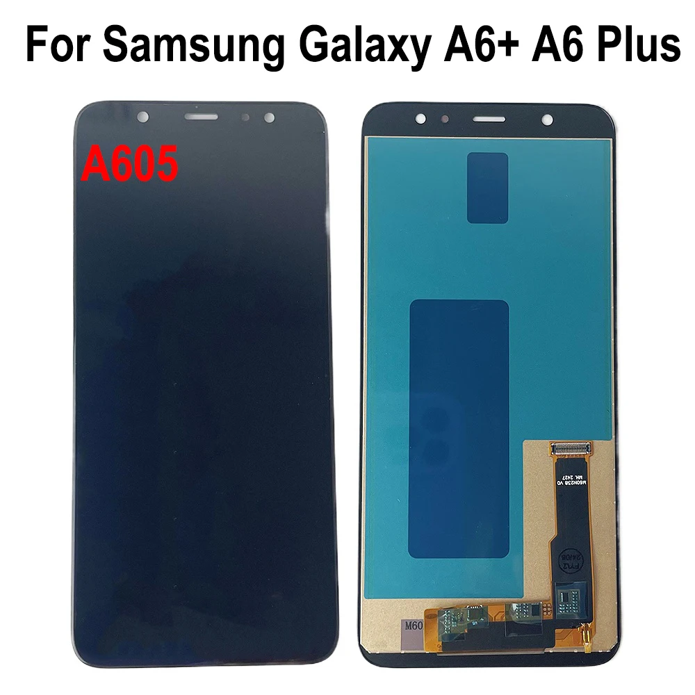 Display Screen For Samsung Galaxy A6+ A6 PLUS A605 SM-A605 A605F A605FN LCD Display Touch Screen Digitizer Assembly Replacement