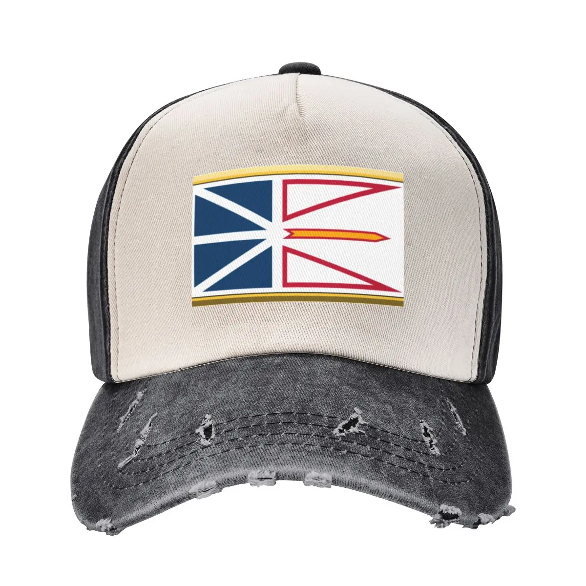 Флаг NEWFOUNDLAND и LABRADOR Подарки, маски, наклейки и товары (GF) Бейсбольная кепка Рыболовная шляпа Шляпа от солнца Женская и мужская