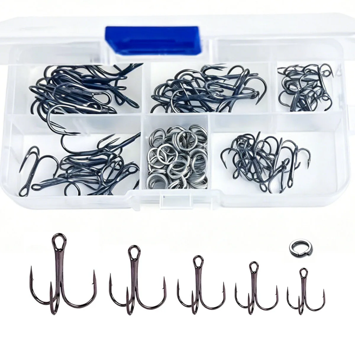 100 pcs fishing treble hook 3X Strong Hooks Size# 8, Black Nickel for Freshwater & Saltwater Fishing, Ideal for Plug, Spoon & Lure Rigging : Sports & Outdoors Made with elite craftsmanship and high carbon steel Treble Fishing Hooks,100pcs Triple Hooks