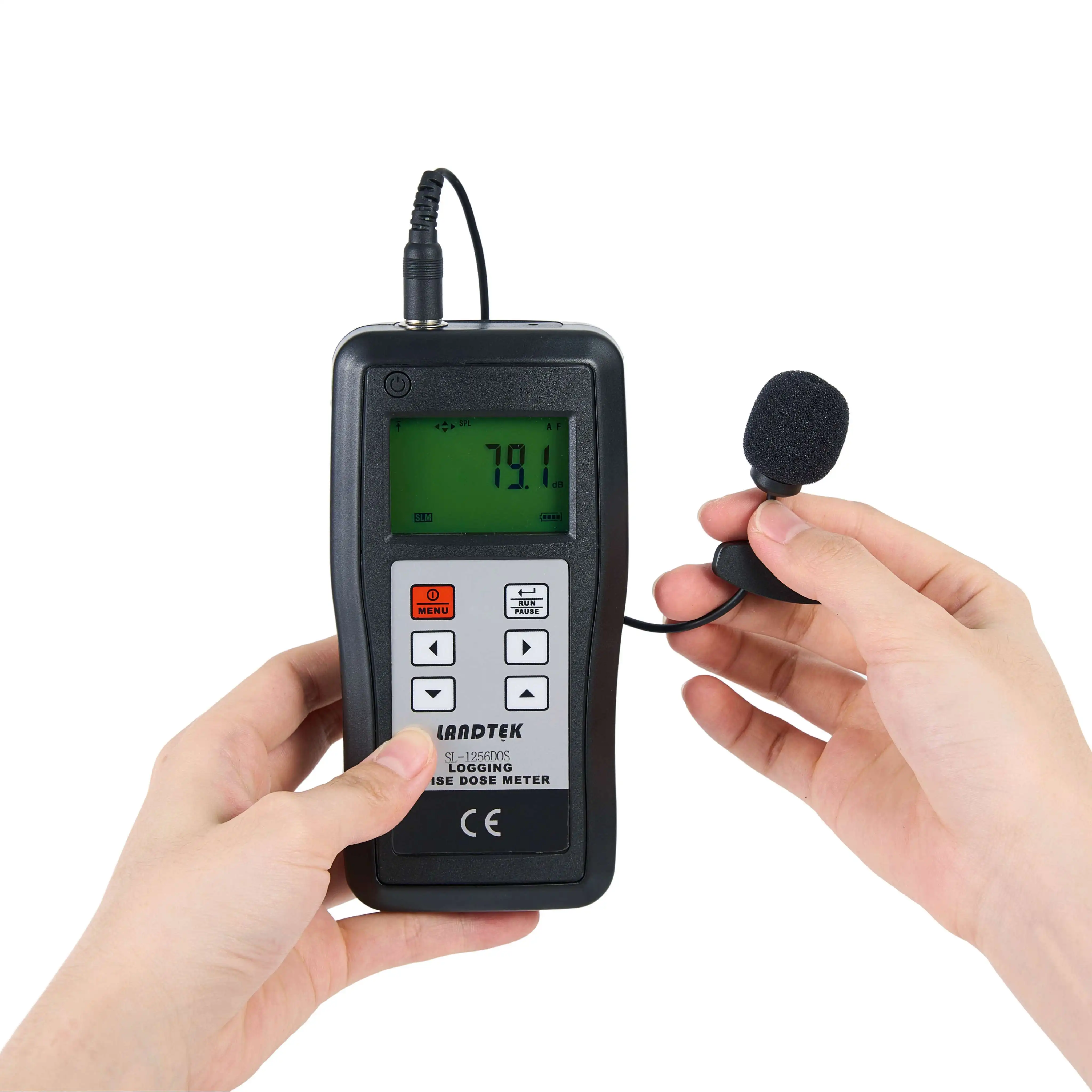 Digital Noise Dosimeter SL-1256DOS Personal Sound Exposure Meter 60-130 & 70-140dB Decibel Meter Noise Meter