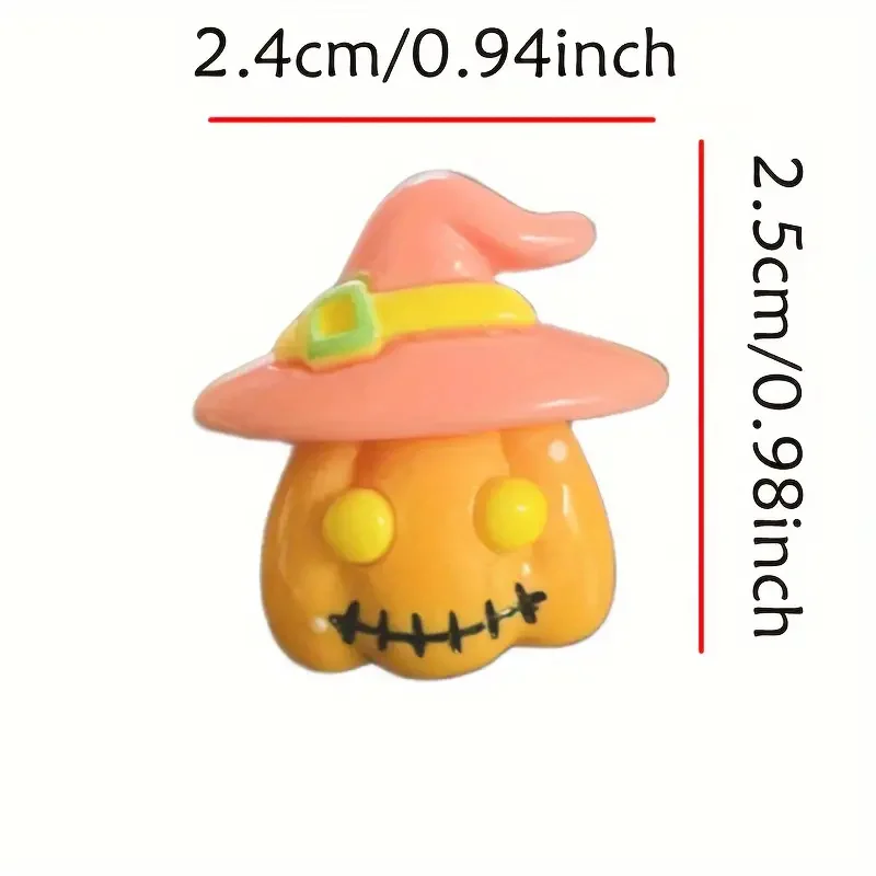 Set di 11 ciondoli di Halloween per sandali con zoccoli gotici stile Kawaii fantasmi pipistrelli, zucche, teschi, resina di caramelle decorazione per scarpe fai da te