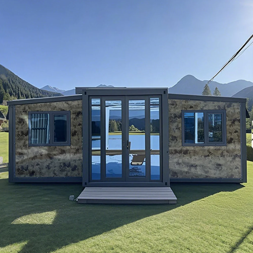 Folding Expandable Container House with Light Steel Construction Waterproof & Insulated Modern Design 3 Bedrooms Container Homes