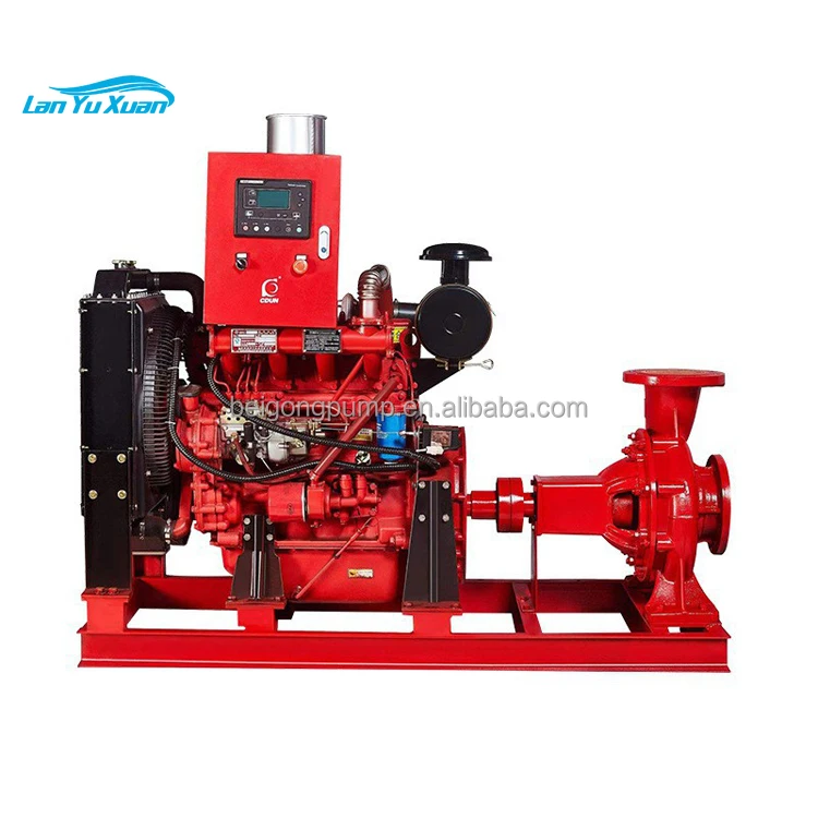 End Suction Type  Engine Driven Centrifugal Fire Pump