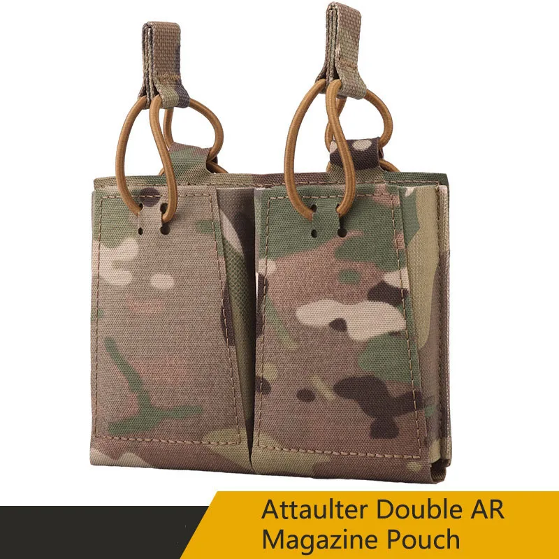 

Камуфляжный подсумок для журналов Attaulter Double AR, эластичная ткань, подходит для различного MOLLE, тактического снаряжения и ремней