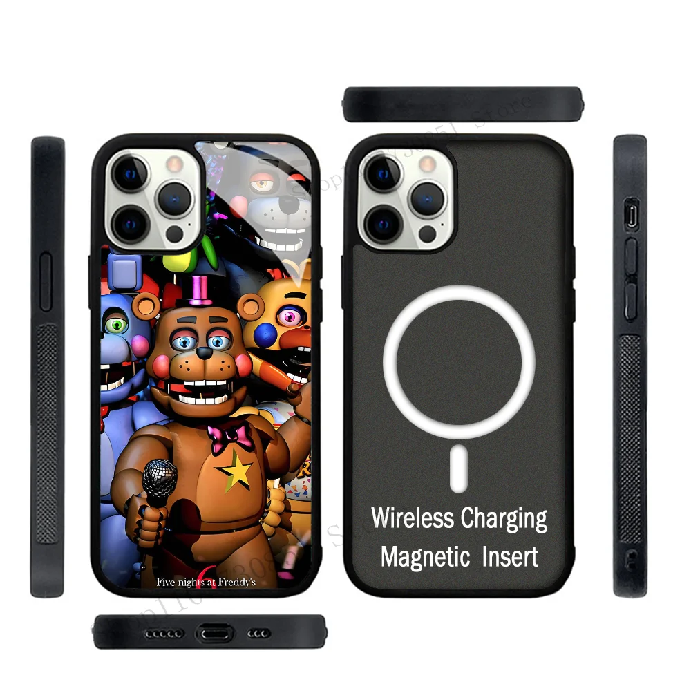 F-Fnaf F-Five-nights-At-Freddys Phone Case Mobile Phone Cases For IPhone 15 14 13 Pro Max 11 12 Mini Alex Mirror TPU Shell