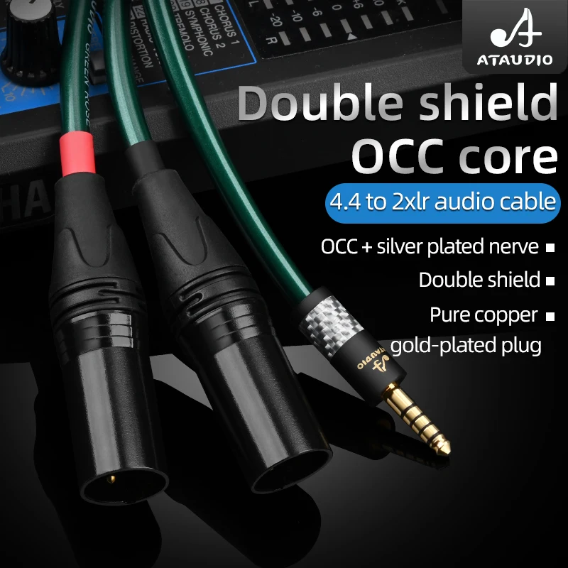 ATAUDIO Hifi 4,4mm Balanaced zu 2XLR Audio Kabel Für Sony WM1A/1Z PHA-1A/2A Z1R 4,4 zu 3Pin xlr Upgrade Kabel 3