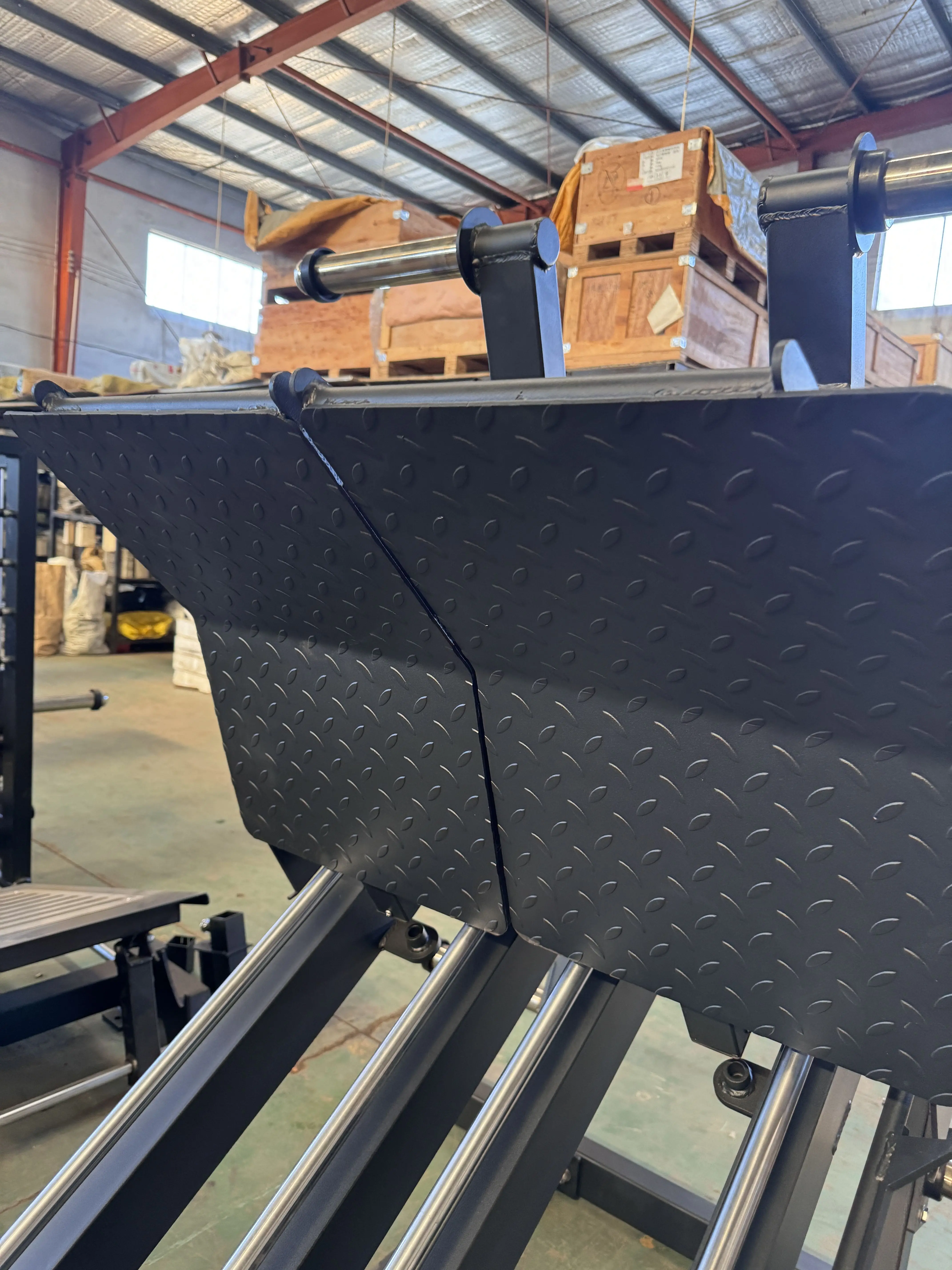 เครื่องบริหารกล้ามเนื้อขาแบบแผ่นน้ำหนัก 45 องศา เครื่องกดขาข้างเดียว