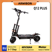 ARWIBON Q12 Plus Electric Scooter For Adult 3000W*2 Motor 60V 38AH E-Scooter 11 Inch Vacuum Off-Road Tires Off-Road Escooter