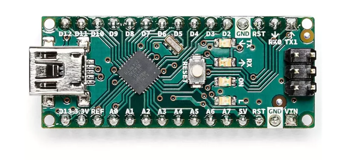 Arduino Nano A000005 ATmega328P AVR Kit with USBtinyISP Microcontroller Development Board for DIY Projects
