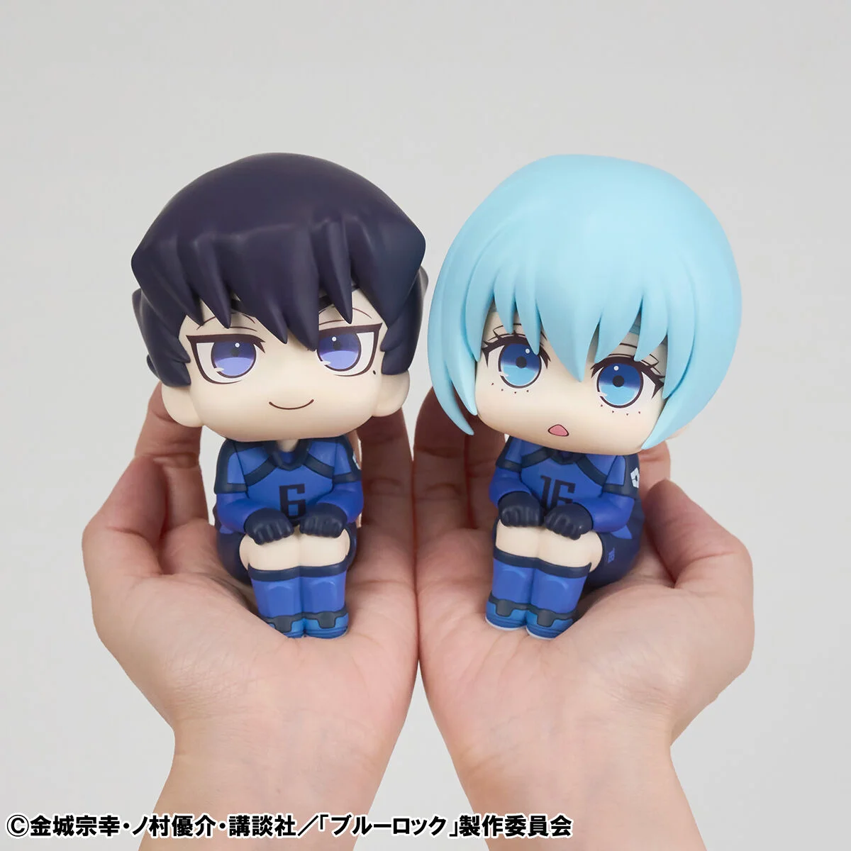 Original Mega House Look Up BLUE LOCK Hiori Yo Uighur viajero figura de Anime genuina coleccionable en caja modelo ornamento juguete para regalo