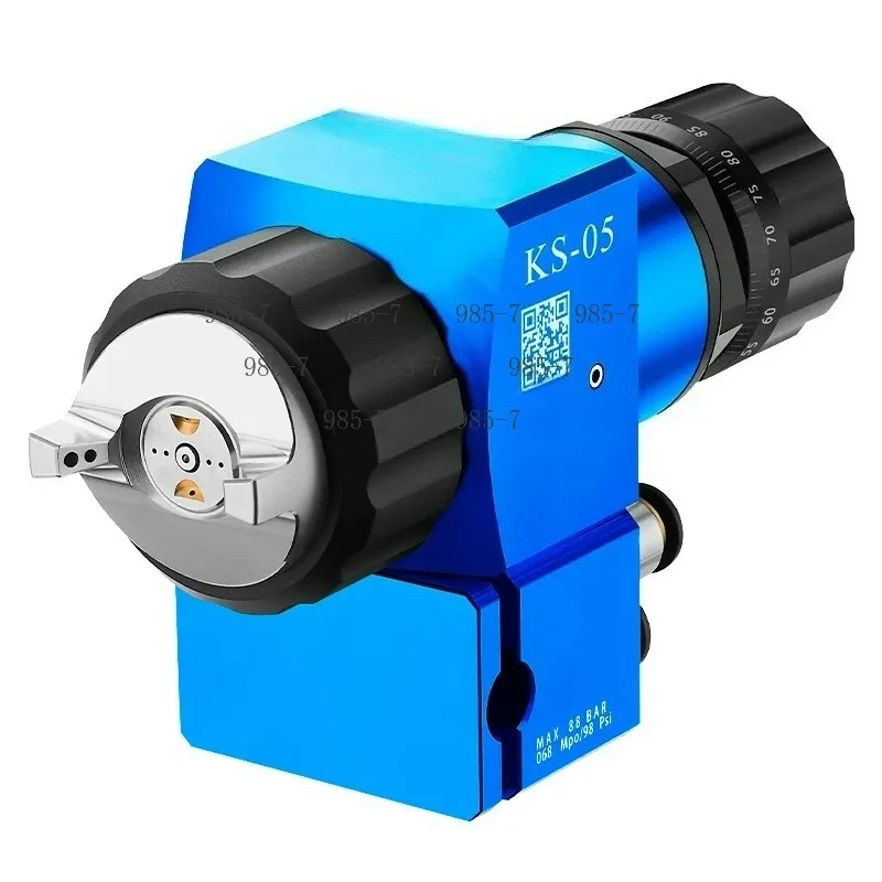 Small Blue Automatic Paint Spray Gun, For Assembly Line Reciprocator Spraying Equipment
