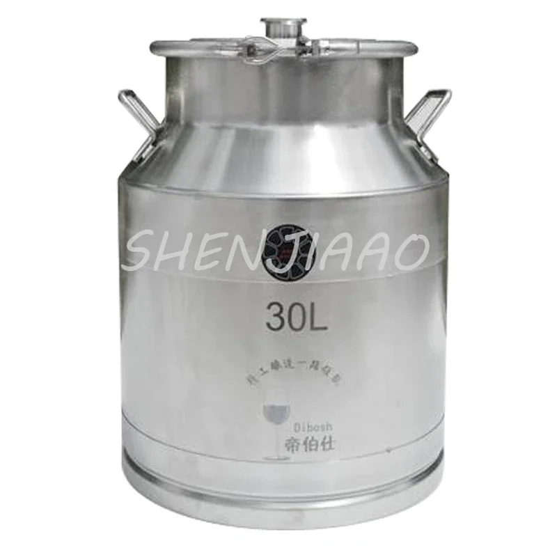 30L Stainless Steel Fermentation Liquor Barrel Home Brewing Fermentation Barrel Wine Fermentor Brew Wine Making Tools 1pc