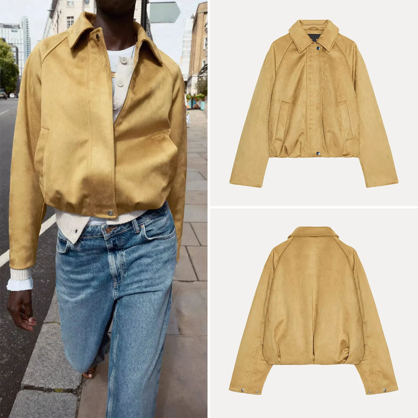 

Z Женская облегающая женская верхняя одежда для пилота Jaet 2025 New Sle, универсальная модная женская верхняя одежда китайского бренда