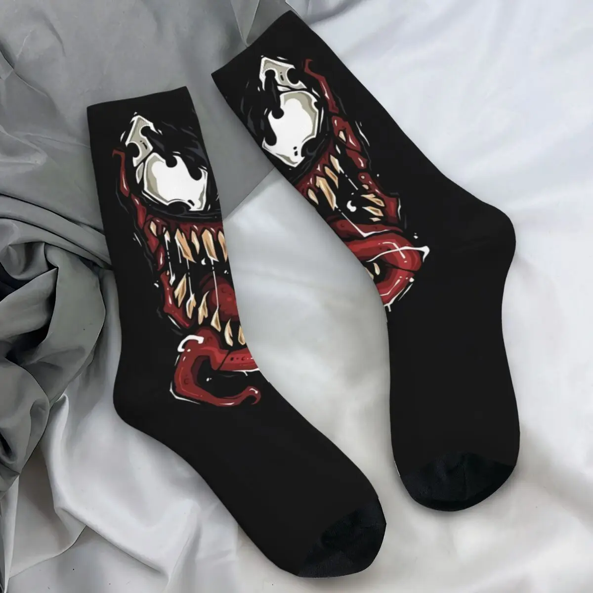 Venom Cool Medias Gráficas Novedad Calcetines Invierno Calcetines Antideslizantes Pareja Correr Deportes Calcetines De Alta Calidad