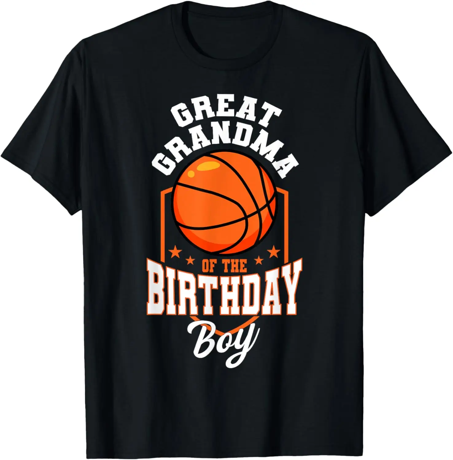 Great Grandma Of The Birthday Boy Basketball Theme Bday T-Shirt