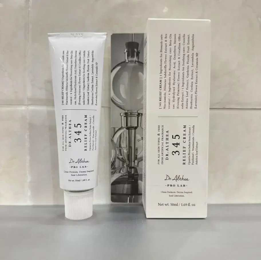 Dr.345 Dr.147 Crema antioxidante Hidrata y hidrata barreras de cuidado intensivo para aliviar el aceite de acné Piel sensible