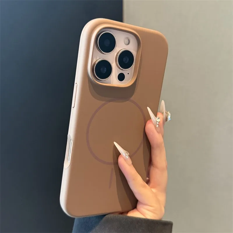 Original Liquid Silicon Magsafe Case For iPhone 17 Air 16 15 Plus 14 13 12 11 Pro Max Magnetic Wireless Charge Soft Rubber Cover - náhled 6