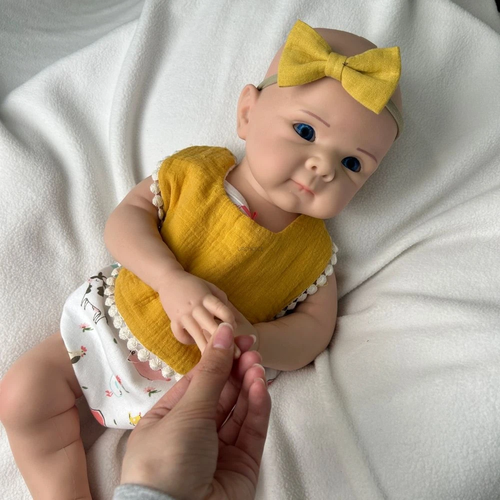 19Inch Mooi Meisje Bettie Open Blauwe Ogen Volledige Zachte Siliconen Reborn Baby Realistische Collectible Pop Wasbaar Lichaam voor Kinderen speelgoed