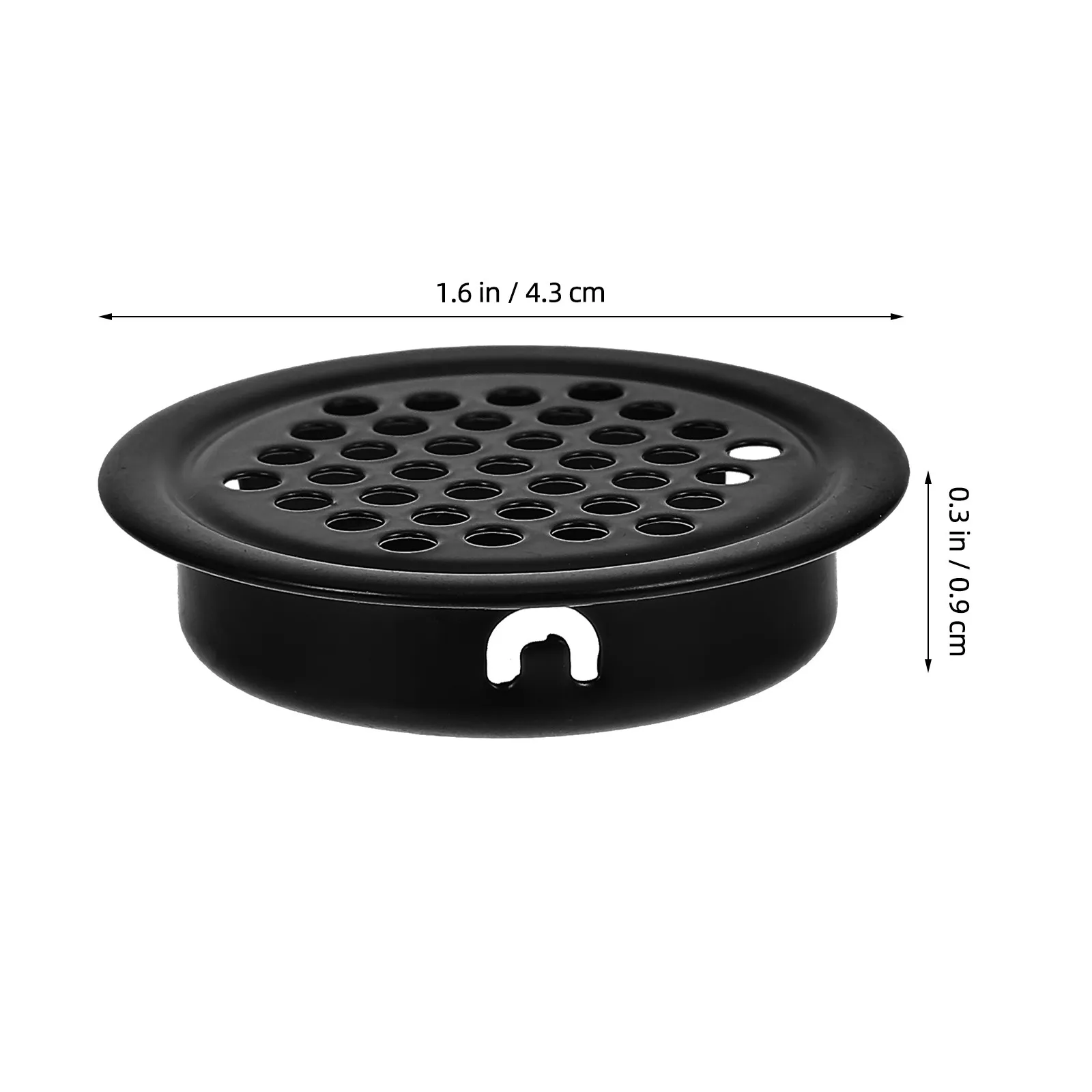 10Pcs Black Honeycomb Vent Cover For Door Ventilation Furniture Maker Stainless Steel Round Device Air Hole Dustproof