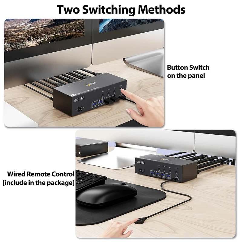Adapter USB3.0/konwerter rozdzielacz przełącznik udostępnianie ekranu przełącznik KVM USB3.0 gra USB HUB rozdzielacz KVM przedłużacz stacja dokująca 4K