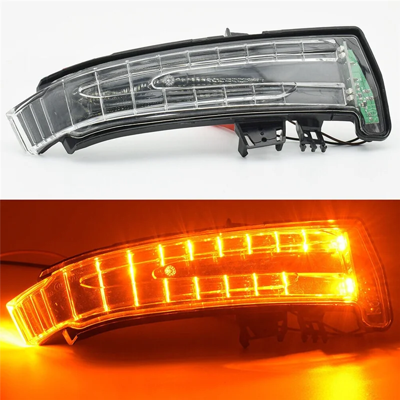 

Durable-Car Door Mirror Cover With LED Turn Signals For Mercedes Benz C E S Class W204 X204 W212 W221 C300 C218 2007-2013