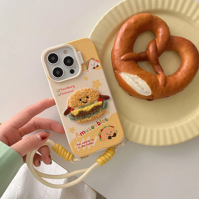 جراب هاتف أنيمي بسوار من السيليكون الناعم بشخصية كرتونية فاخرة لهاتف آيفون 16 برو ماكس 14 11 12 13 15 برو ماكس غطاء خلفي لمصد الصدمات #4
